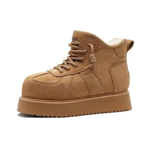 MADALLO Хлопок Обувь MID Топ Хаки Унисекс