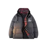 Серый с черной сеткой, капюшон