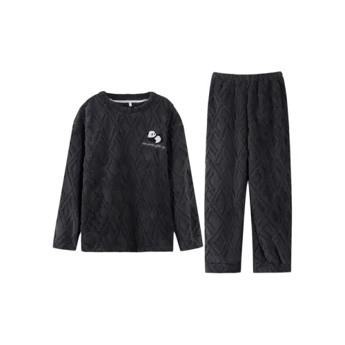 Ronecry Темно-серый Унисекс Пижамные комплекты