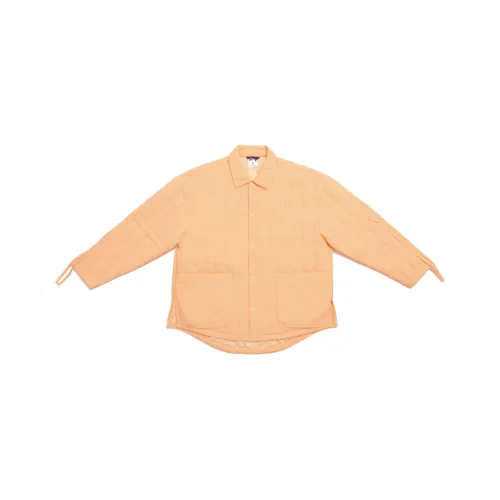 ANTA SNEAKERVERSE Хлопковый пуховик Пальто Унисекс Неон Светло-оранжевый