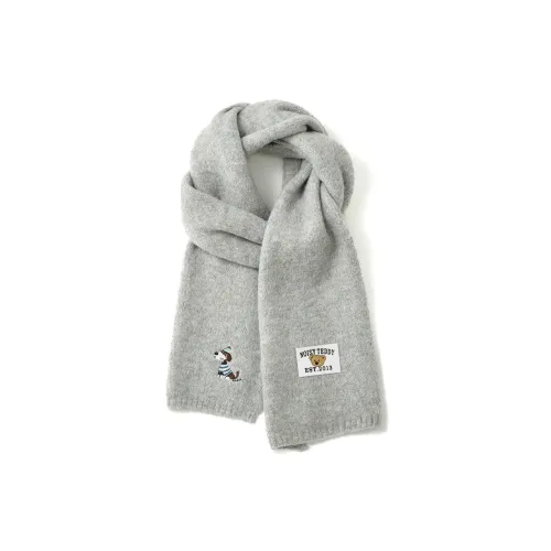 NOISY TEDDY Смесовая шерсть Вязаные шарфы Унисекс