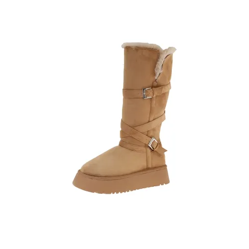 KLJK Колено Высокие сапоги Средний каблук Женские