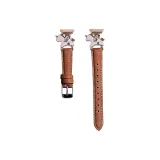 Светло-коричневый, маленький круглый кулон, тонкий ремешок для часов [одиночный ремешок]