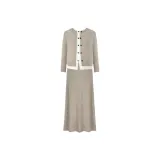 Хаки топ + хаки длинная юбка