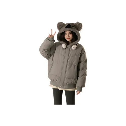 YQBTR Серый [Коала Флагман] Женские пуховики