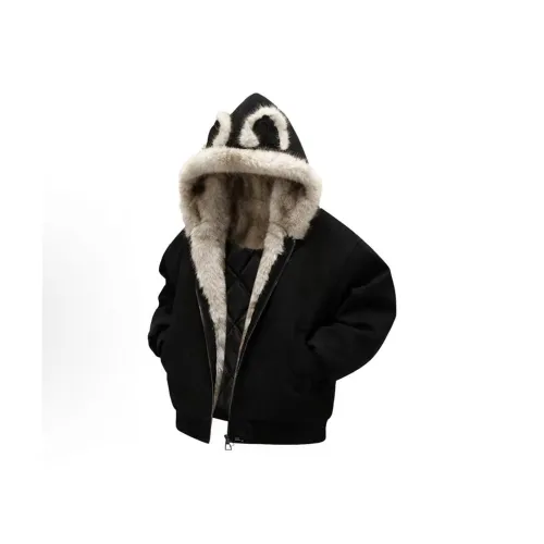 DEMAVIE Черный Желтый Унисекс Пуховики