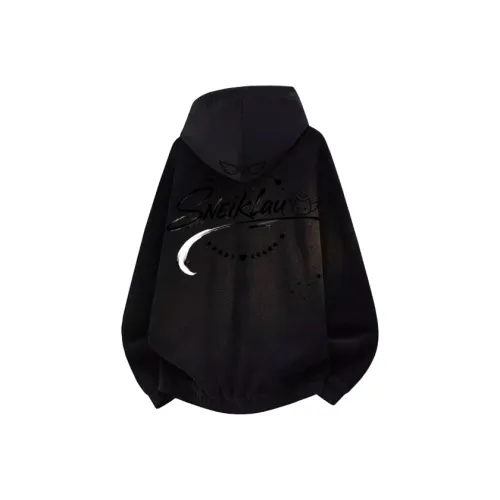 SNEIKLAU Черный Унисекс Свитшоты