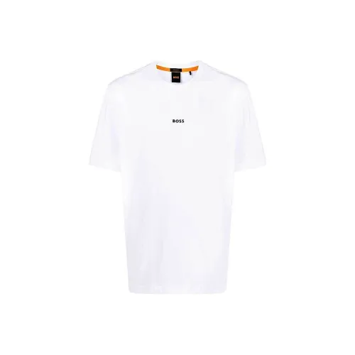 Hugo Boss Белая Мужская T-Рубашка