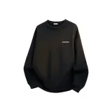 [Круглый вырез] Черный с флисовой подкладкой