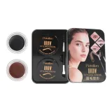 9054 Свет Перо Волокно Тинт Кисть для бровей Гель Набор Группа A 4,5г*2 (Коробка)*1