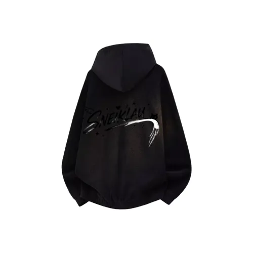 SNEIKLAU Черный Унисекс Свитшоты