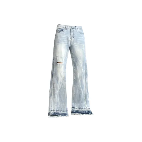 CARE NOTE Синий Унисекс Джинсы