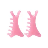 Маленький массажный гребень "Дельфин" - розовый [2 шт.]