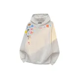 Худи и свитшоты из флисовой ткани с подкладкой, цвета фотиния серый