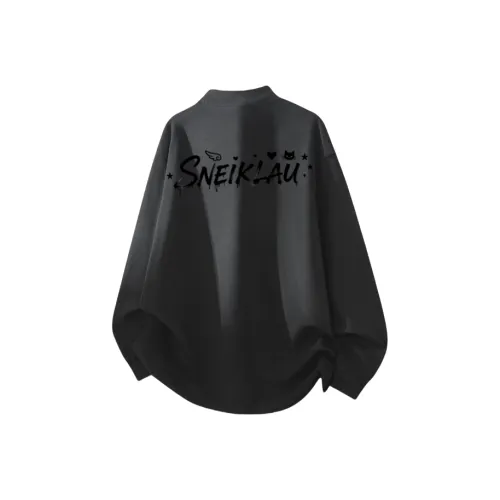 SNEIKLAU Черный Унисекс Свитшоты