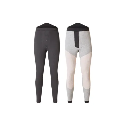 FAVMARTHA Мужской Темно-Серый Средний Толстый 600 г Термобрюки для Мужчин