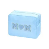 Синий большой клатч 28*13*19