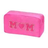 Розовый средний клатч 25*10*13