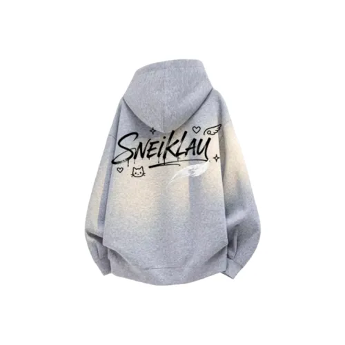 SNEIKLAU Светло-серый унисекс свитшоты