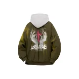 Армейский зеленый пиджак без подкладки