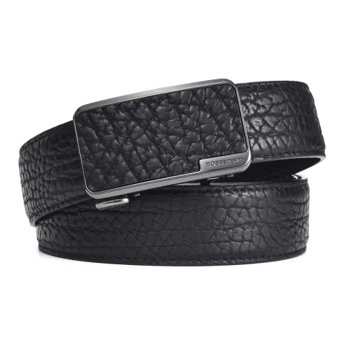 BOSSSUNWEN Rare Буйвол Кожа Автоматическая Застежка Ремешок Мужской 3,5 см