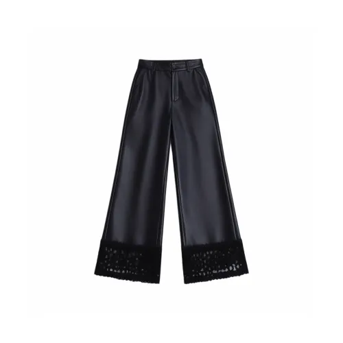 LEIDUO Черные Женские Повседневные Штаны