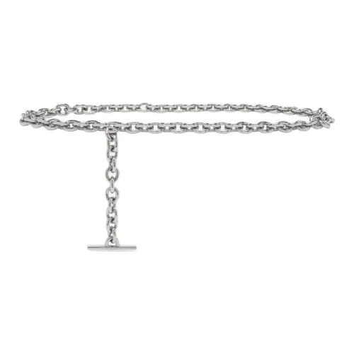 Alexander McQueen Латунь Металлические Цепи для талии Женские Серебряные