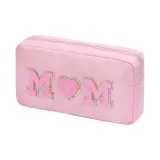 Светло-розовый средний клатч 25*10*13