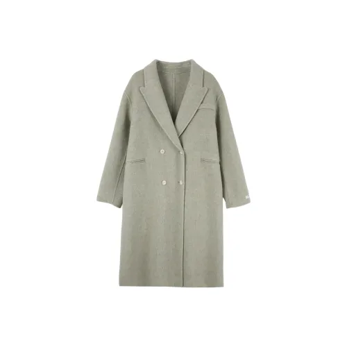 TOUCH Женское пальто горохово-зеленого цвета