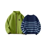 [Thickened и с флисовой подкладкой] Однотонный Матча Зеленый + Однотонный Темно-синий Синий