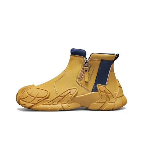 Warrior Короткий Мартин Бот Мужской Земляной Желтый Темно-Синий