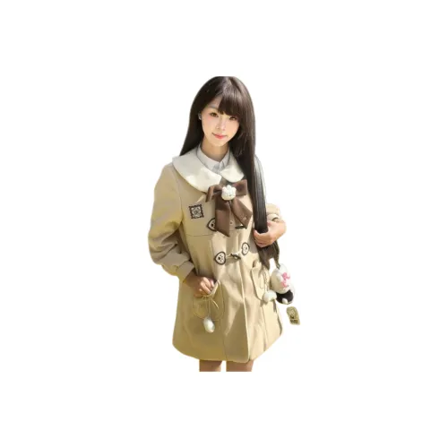 YICHAI Экрю Женское Пальто