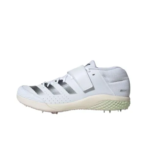 Adidas Adizero Javelin Амортизация Износостойкий MID Топ Кроссовки для тренировок Унисекс Белый