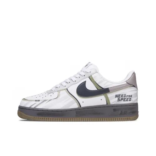 Nike Air Force 1 Nomadic Realm Abrasion Resistant Низкие Кроссовки для скейтбординга Унисекс Белый Серый