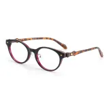 Черная фиолетовая оправа в черепаховом узоре TR33002-C2