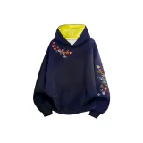 Темно-синий и желтый