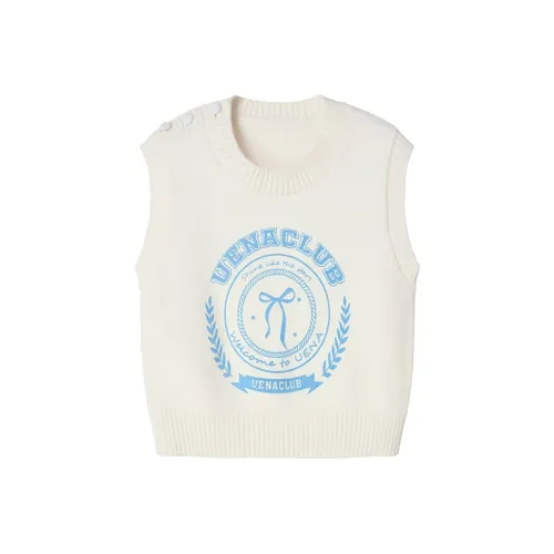 UENA Экрю В наличии Женские Жилеты