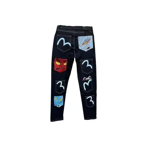 OKPI Черные Унисекс Джинсы