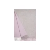 Серый Розовый Двусторонний Двухцветный Большой Шаль