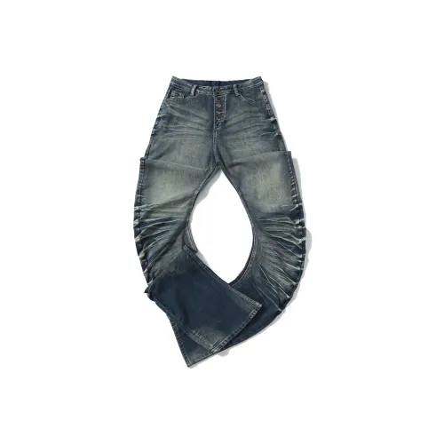 POSIYING Blue Unisex Jeans POSIYING Синий Унисекс Джинсы