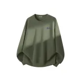 [Двусторонний бархат ★ Эффективное удержание температуры] Пальмовый зеленый (Синий логотип настроения на груди)