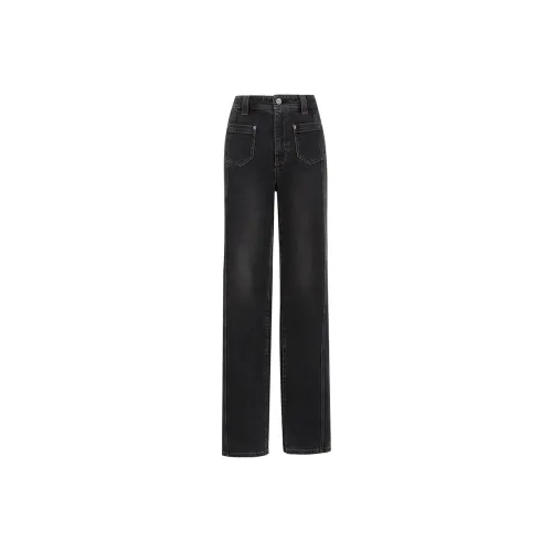 Only J09 Темно-джинсовый серый Женские джинсы