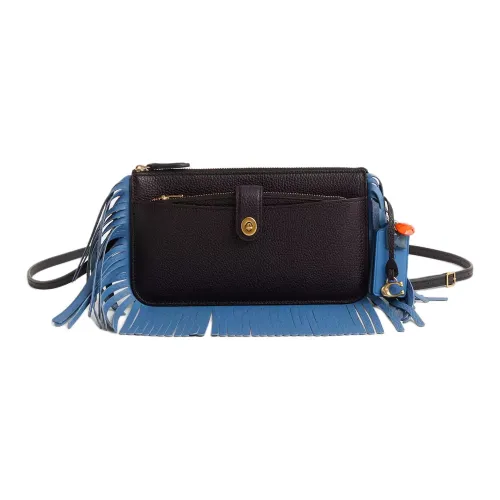 COACH NOA POP UpMessenger Полированная кожа с эффектом галечного покрытия Сумка через плечо маленькая сумка на плечо