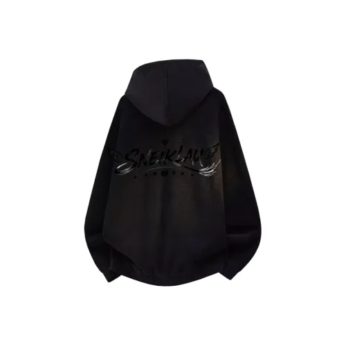 SNEIKLAU Черный Унисекс Свитшоты