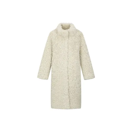 URBAN REVIVO Светлый хаки Женское пальто