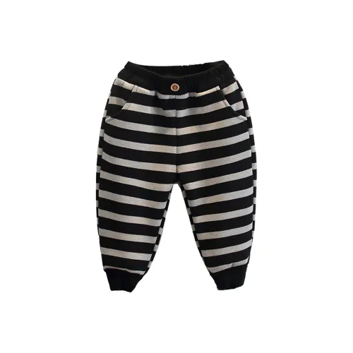ALPLUME Черные полосы Малыш Вязаные Тренировочные брюки