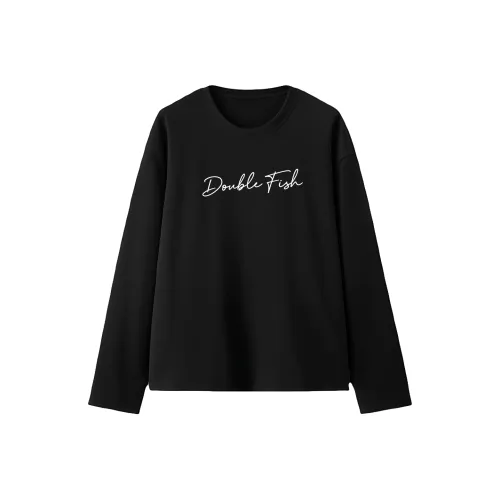 Двойная рыба Унисекс T-рубашки