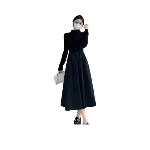 YICHAI Длинное платье с длинными рукавами женское