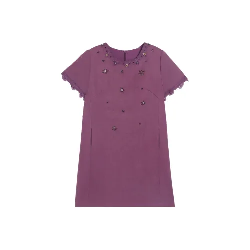 GZQJ Короткий рукав Платье Женское