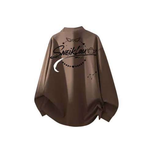 SNEIKLAU Кофейный Унисекс Свитшоты